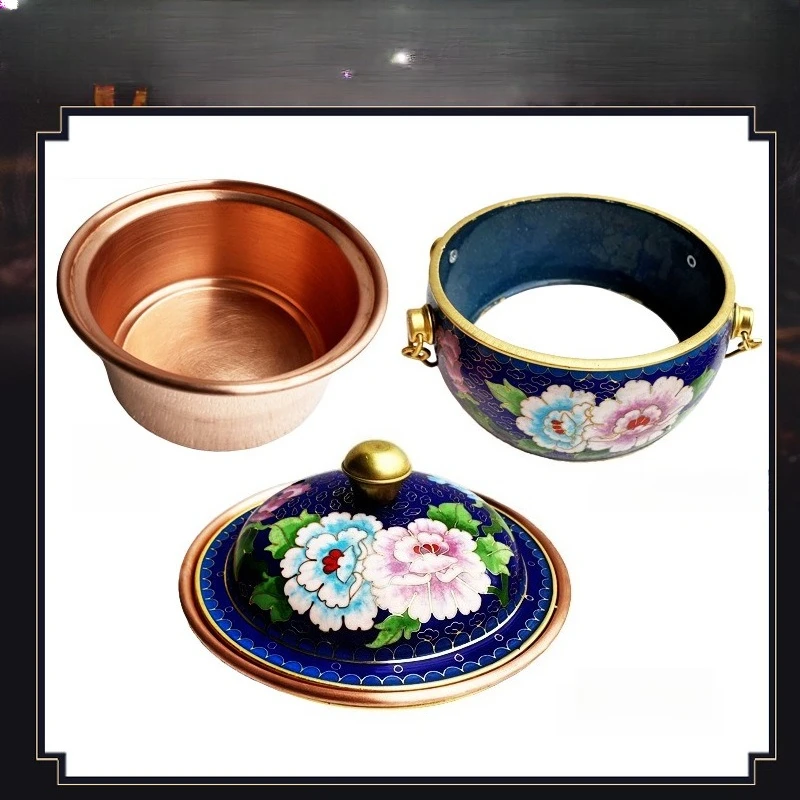 

small hot pot household restaurant sharing shabu old-fashioned copper pot mini induction cooker copper