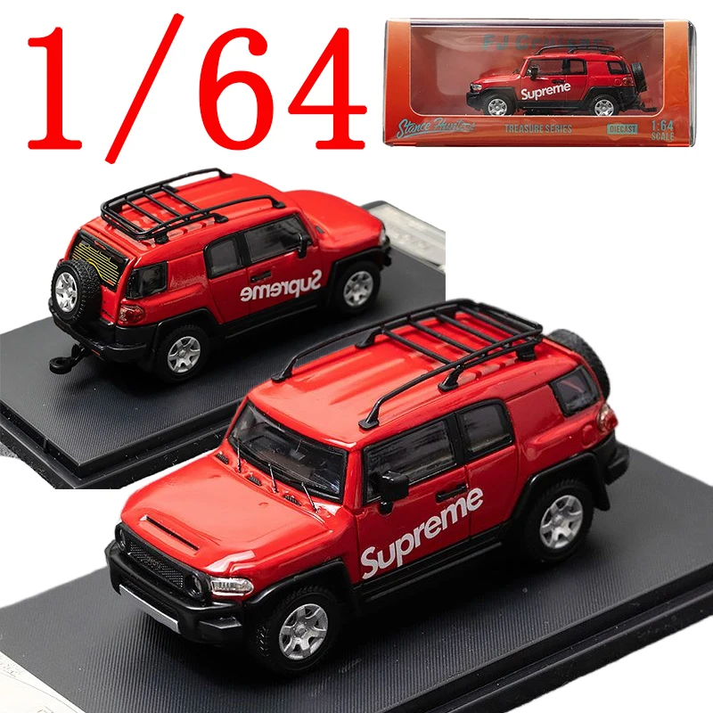 

SH Diecast 1/64 Scale Toyota Alloy Model Cars Toyota FJ Land Cruise SUV Red Play Vehicles Toys for Boys Gift Original Box