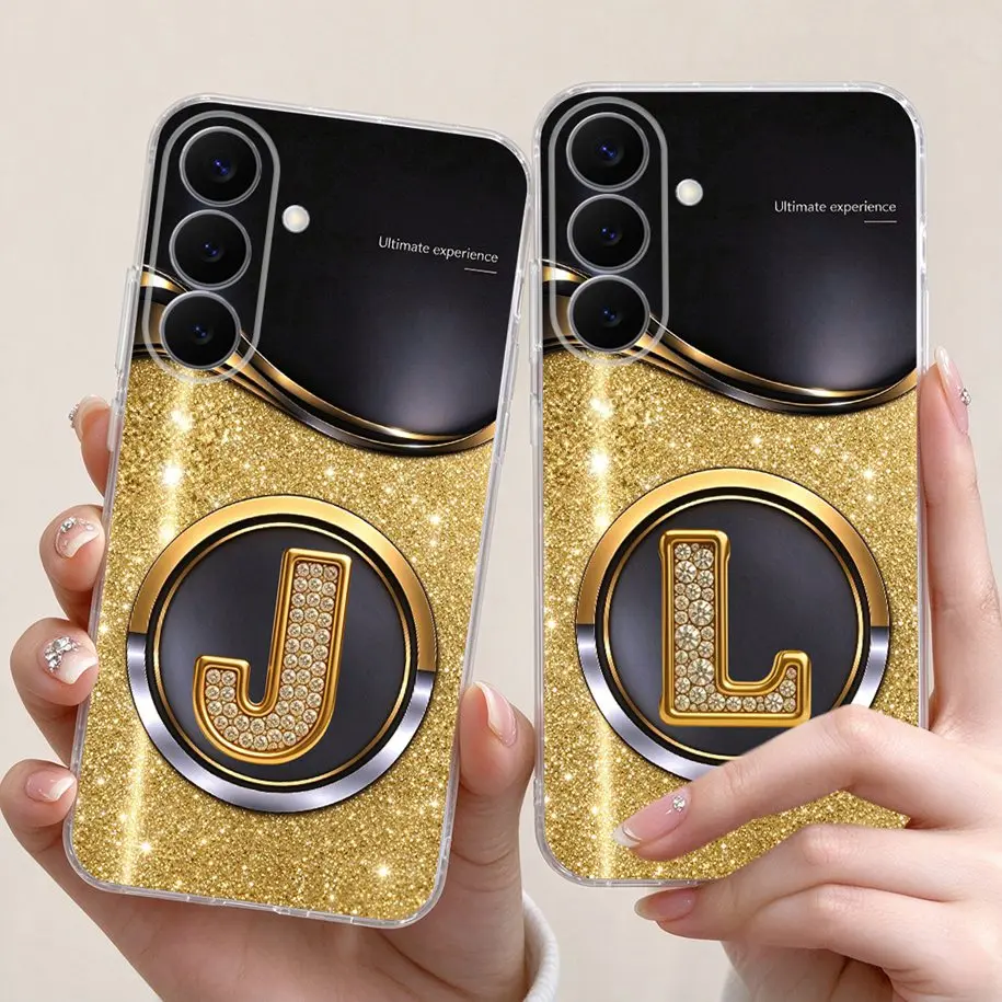 For Samsung Galaxy S26 FE Case SM-S741B Cover Elegant Letters Soft Silicone Shell For Samsung S26 Plus Ultra S26+ S 26 5G Bumper