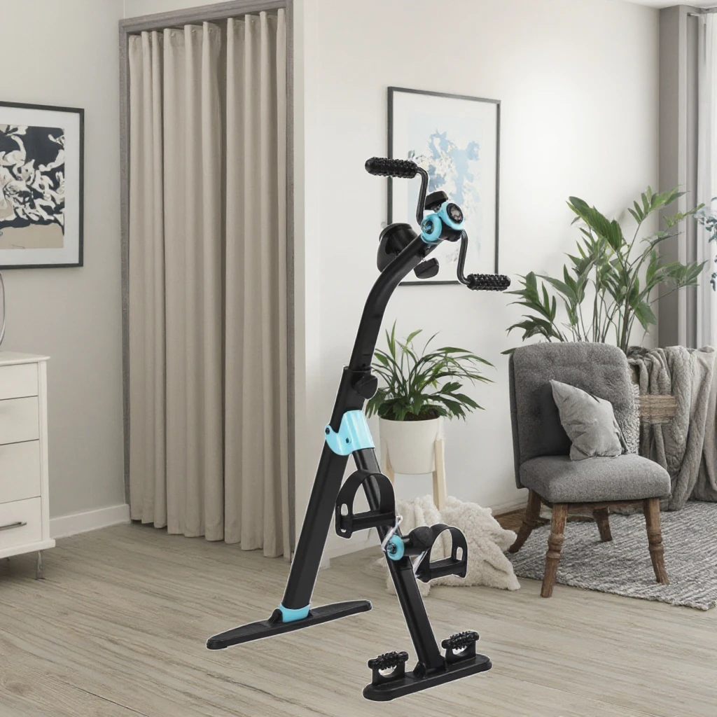 

Dual-Pedal Mini Exercise Trainer Double Bike for Cardio Training & Rehabilitation Equipment for People With Disabilities