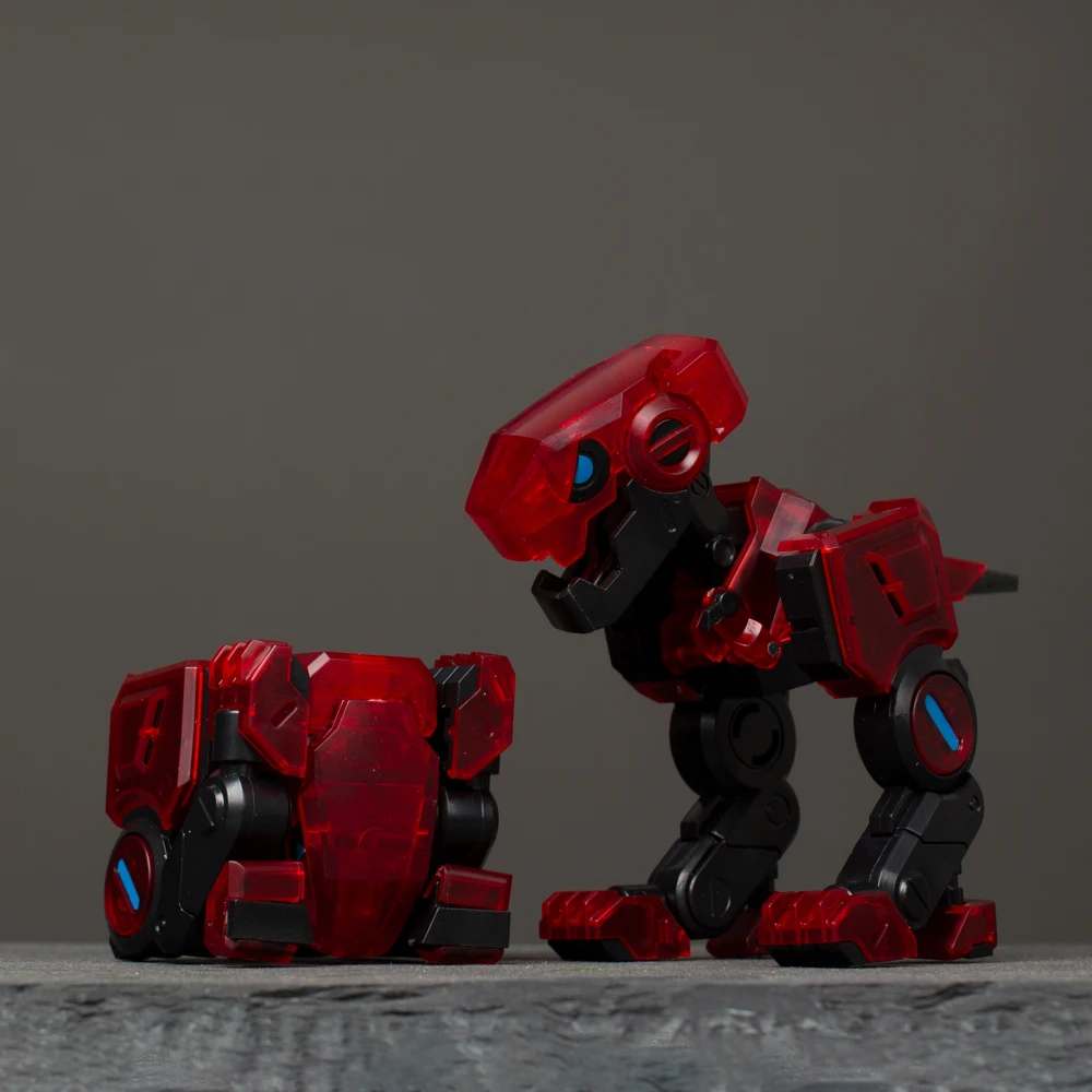 Boîte Cube de bête transformée, modèle de dinosaure Transparent en édition limitée, jouet pour Collection garçons et filles