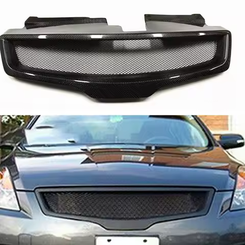 Front Grille Grill Upper Bumper Intake Hood Mesh Grid For Nissan Altima Sedan 2007 2008 2009 4 Door