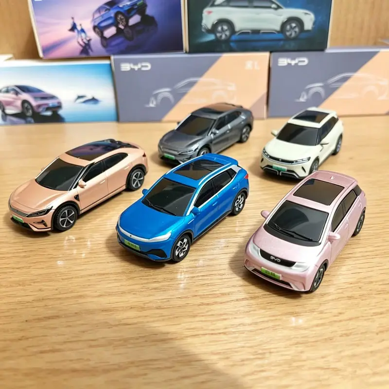 1/64 BYD Dolphin Atto 2 3 Song L SUV Alloy Car Model Diecast Metal New Energy Vehicles Car Model Miniature Scale Simulation Gift