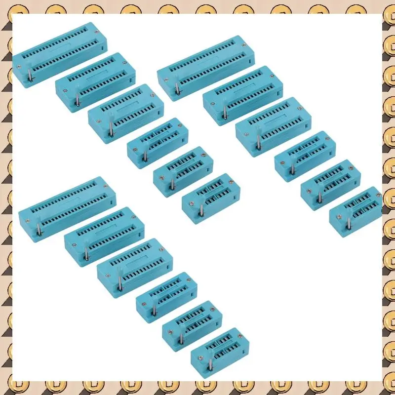 A003 18 piezas Universal 14/16/18/24/28/40 pines IC prueba Universal ZIF Socket mejoras para el hogar