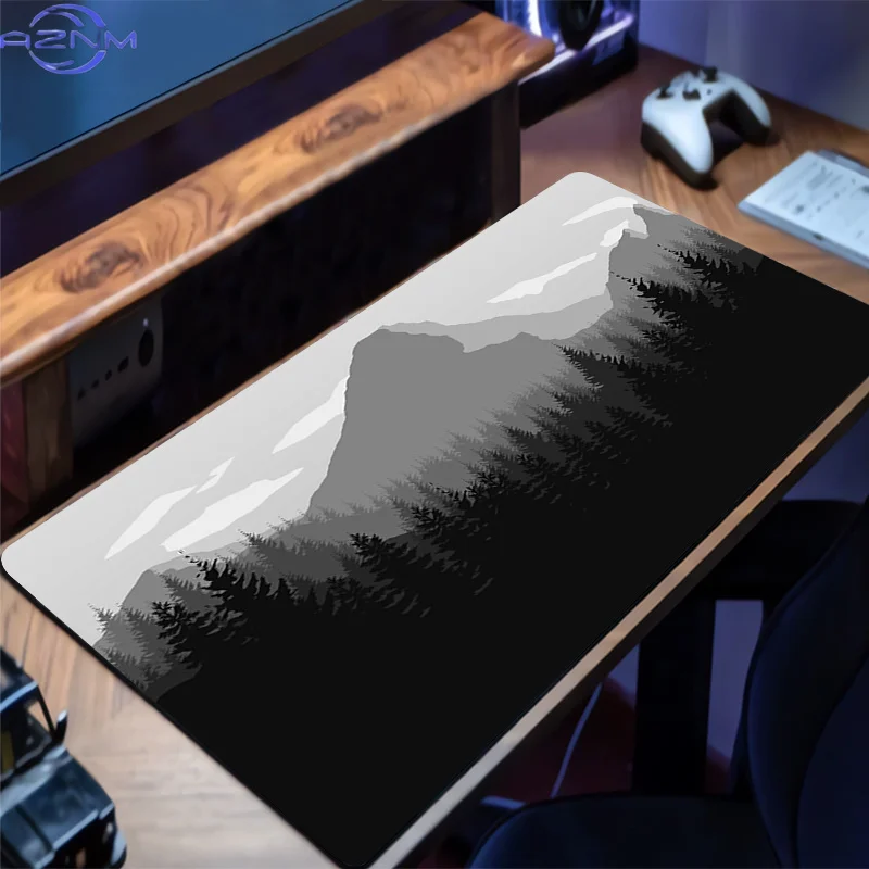 Gaming Extended Mouse Pad Gamer PC Computer Keyboard Pad Forest Trees Pattern Desk Mat Offices Laptop Interior Accessories Rug