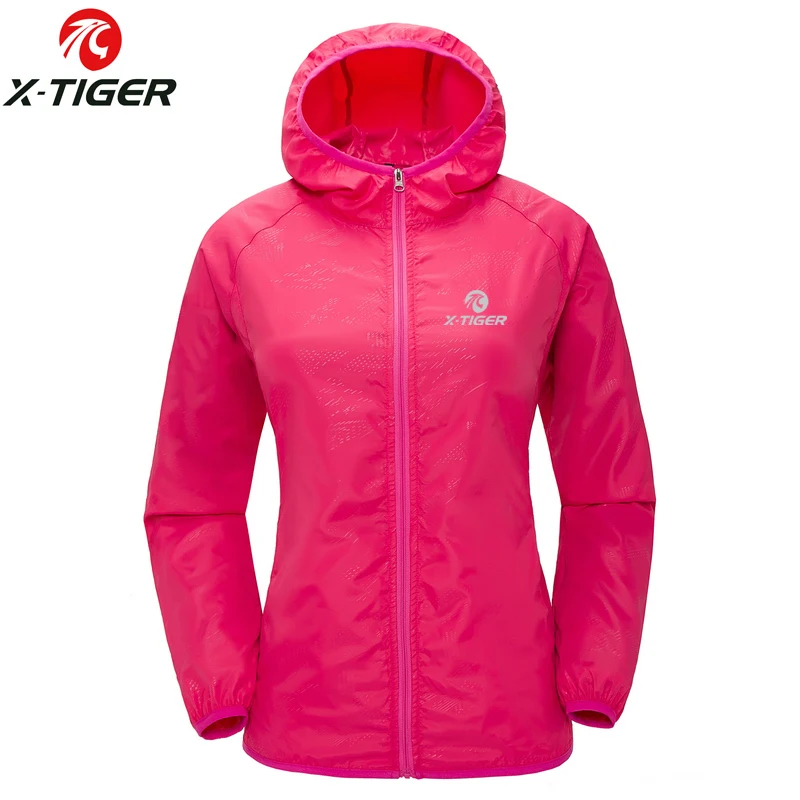 X-TIGER Winddichtes, reflektierendes Radtrikot, MTB, Fahrrad, Windmantel, superleicht, Sonnenschutz, Wanderjacke, Radfahren, Sportkleidung