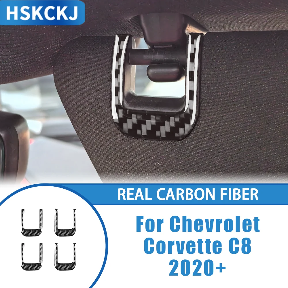 

Carbon Fiber Car Accessories Roof Sunshade Panel Decals Cover Tirm Panel Sticker Modification For Chevrolet Corvette C8 2020+