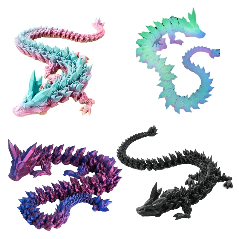 

ABUM-Movable Dragon Ornament With Joints Dragon Ornament Stress Reducing Desktop Ornament
