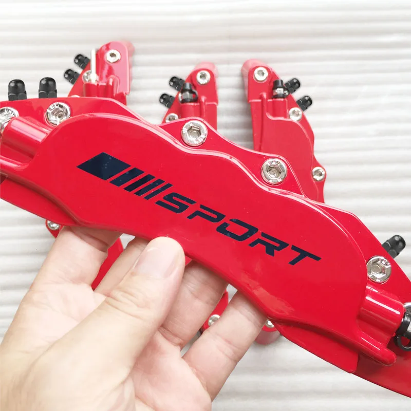 Fixing By Screws 2Pc Or 4Pc Aluminum Metal Brake Caliper Cover Motor Sport Styling Car Accessiries For 3 Series X3 A3 A3L CLA