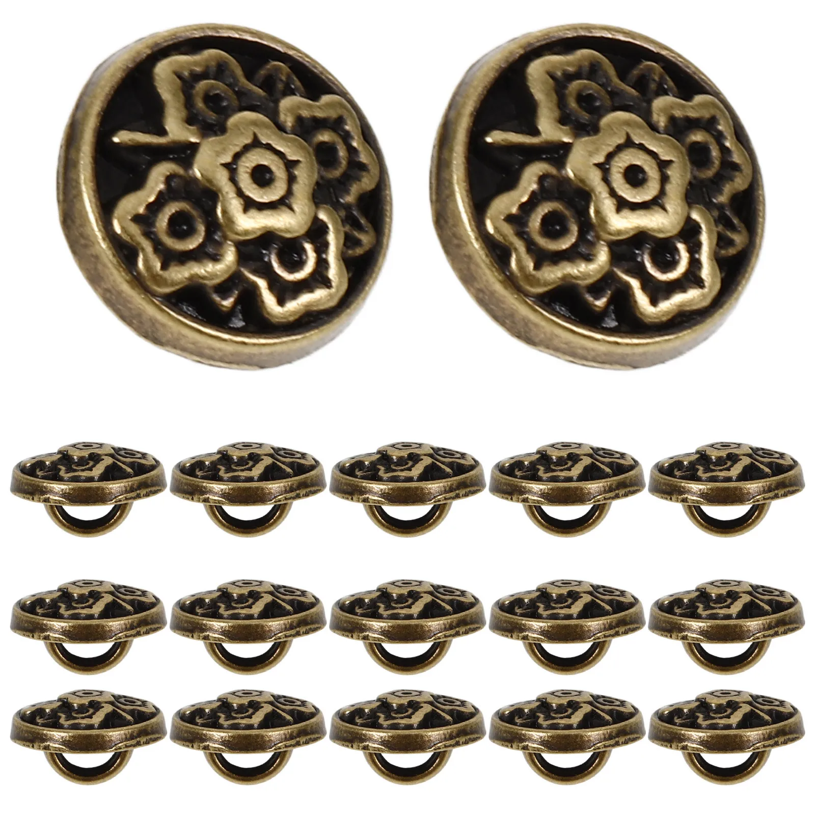 

100pcs Vintage Style Buttons Round Metal Tiny Buttons For Clothes Diy Sewing Replacement Mini Craft Button Accessories