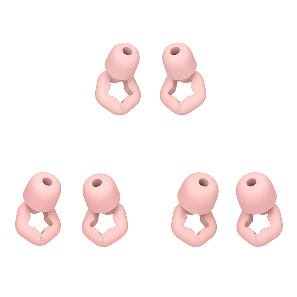 سدادات أذن من السيليكون لإلغاء الضوضاء قابلة لإعادة الاستخدام لمنع الضوضاء سدادات حماية السمع للسباحة والدراجات النارية