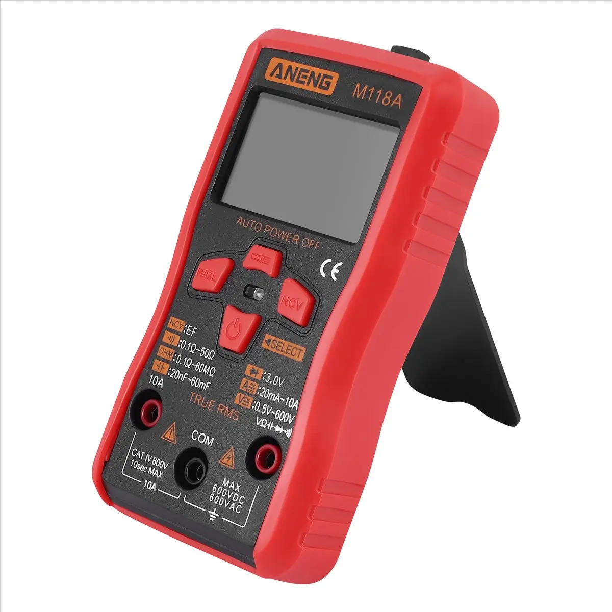 【AA58】 M118A Mini Digital Multimeter Automatic True RMS Tester 6000 Counts Auto-Ranging Transistor Voltage Meter