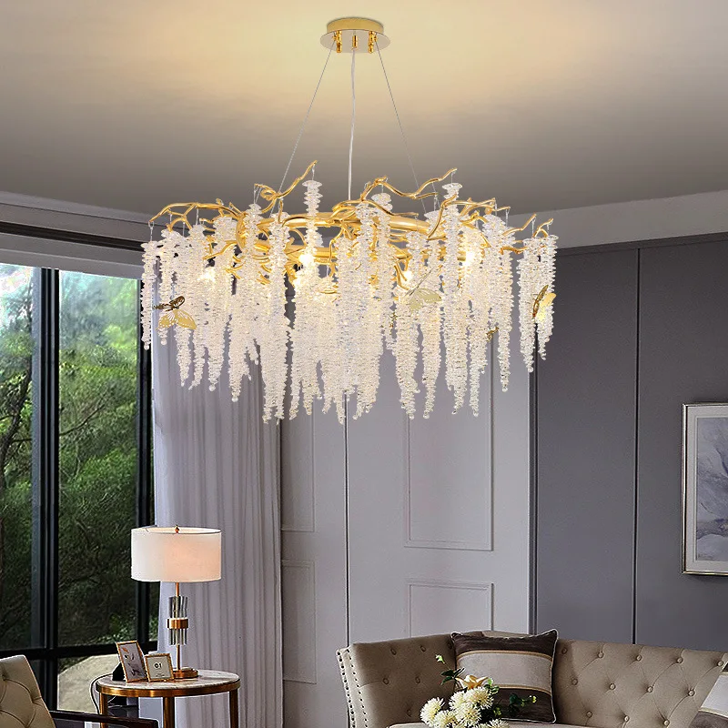 

Modern New Living Rooms Bedroom Ceiling Light Dining Room Office Crystal Chandelier Bar Cafe Lighting Lamp K9 Suction Suspension