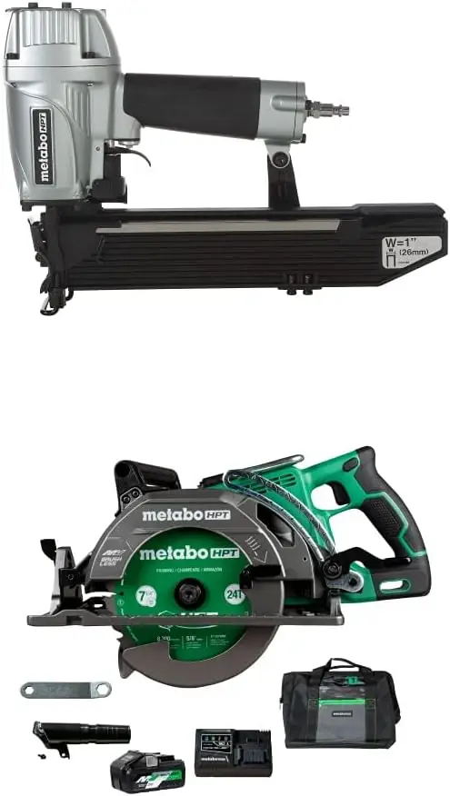 

Construction Stapler W/36V Multi Volt Cordless Rear Handle Circular Saw Kit Powered By A 36V Mult IVolt Lithium Ion Battery