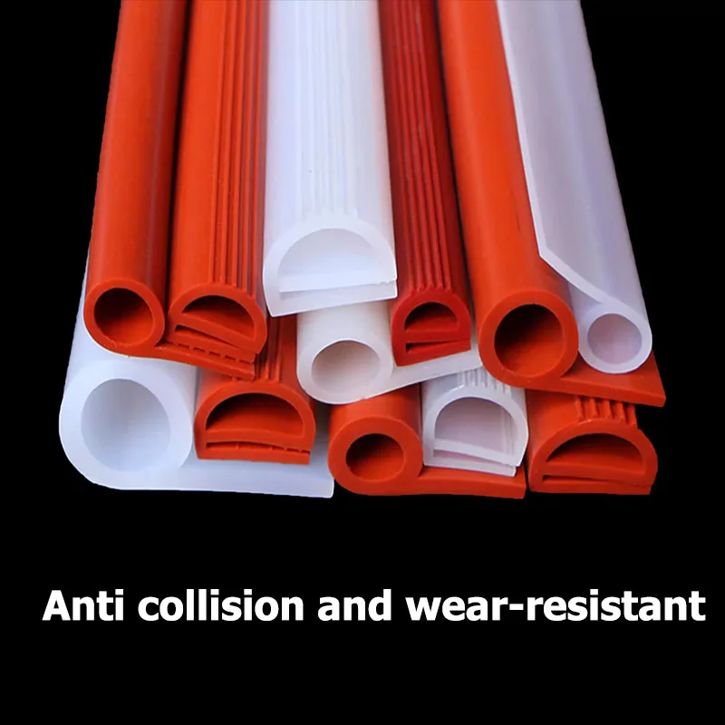1/5Meter 9 Shape Auto Rubber Seals Car Door high temperature Oven Steam Doors Window Silicone P-Type Weather Strip view 2