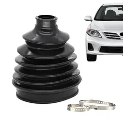 Inner Axles CV Joint Boot Kit Dust Cover Shaft Ball Head Round Clamp ForSkoda ForVolkswagen Bora Rubber Car CV Joint Boot Parts