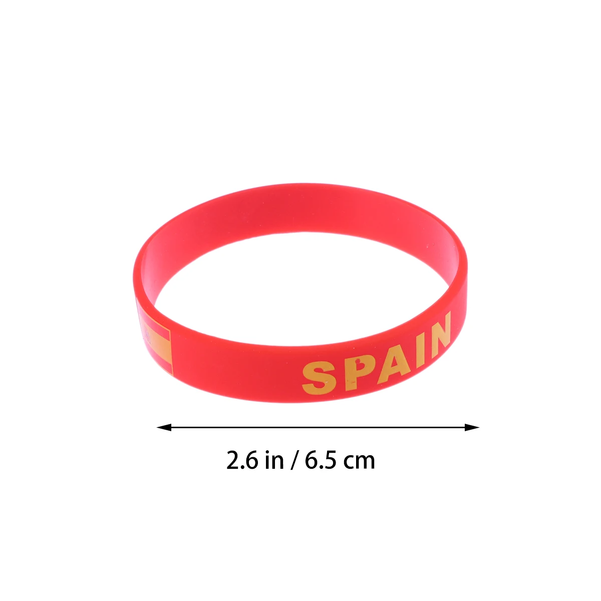 

6 Pcs Silicone Bracelet Mexican Country Flag Wristband Event Bands Decorative Wristbands