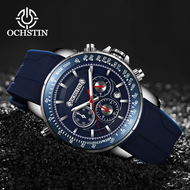 OCHSTI Hot 2024 Navigator Series orologio al quarzo da uomo impermeabile con movimento al quarzo multifunzionale alla moda e splendido