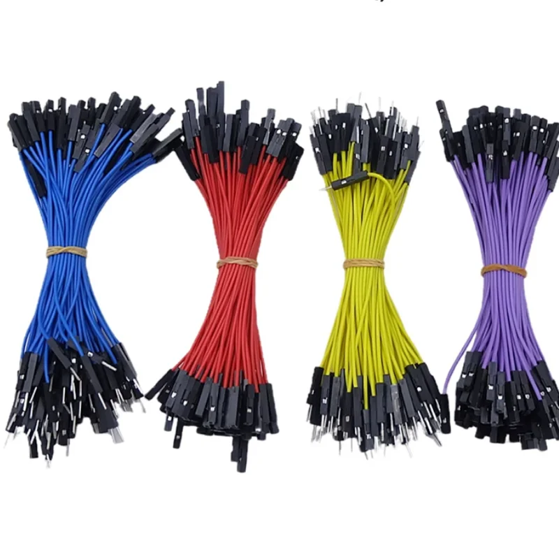 20PCS Color High-end 1P 22awg Soft silicone cable dupont wire cable Male/female 10/20/30cm for Arduino computer fan