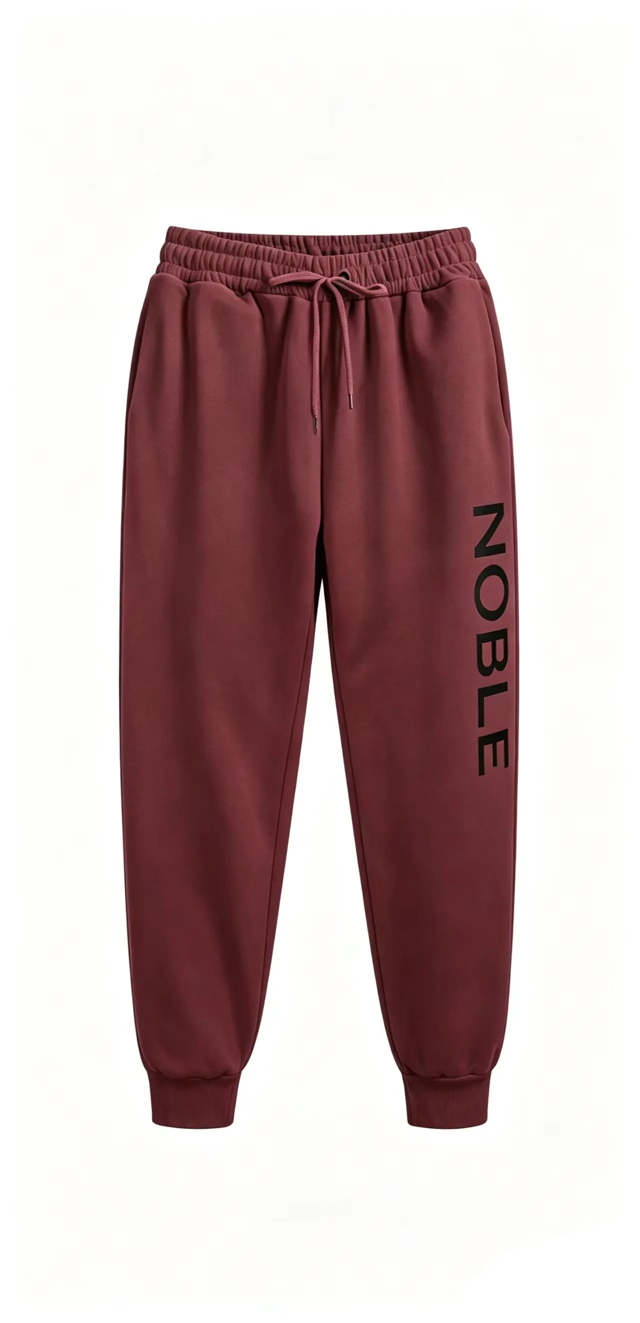 Men Vertical Letter Print Sweatpants Elastic Drawstring Joggers Loose Streetwear Casual Sports Trousers