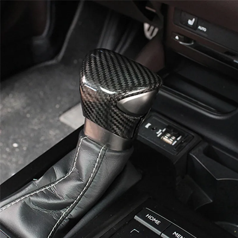 

ABS Carbon Fiber Printing Plastic Gear Shift Knob Cover Trim Compatible with For Lexus ES 2018-2023 UX 2019-2023 LX 2022-2023