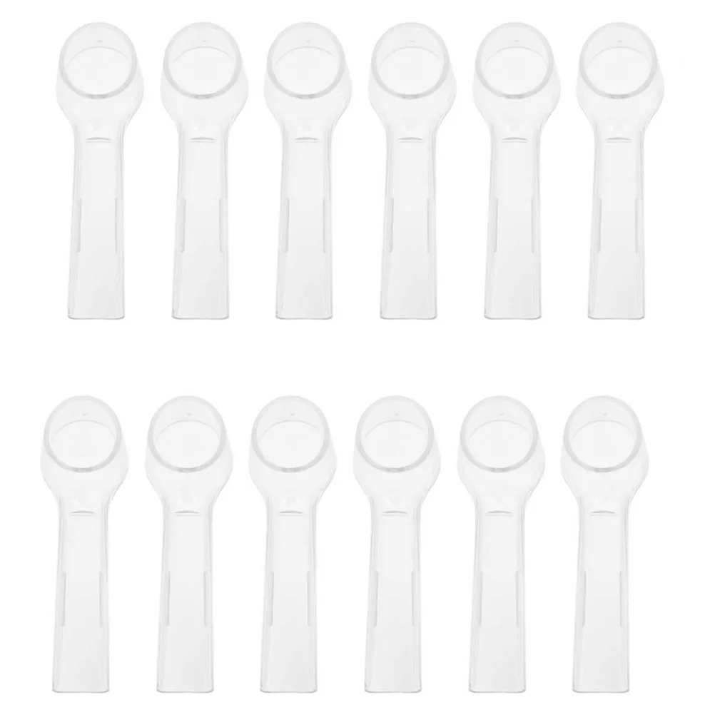 12 Pcs Round Toothbrush Covers Electric Creative Accessories Outdoor Abs Toothbrushes