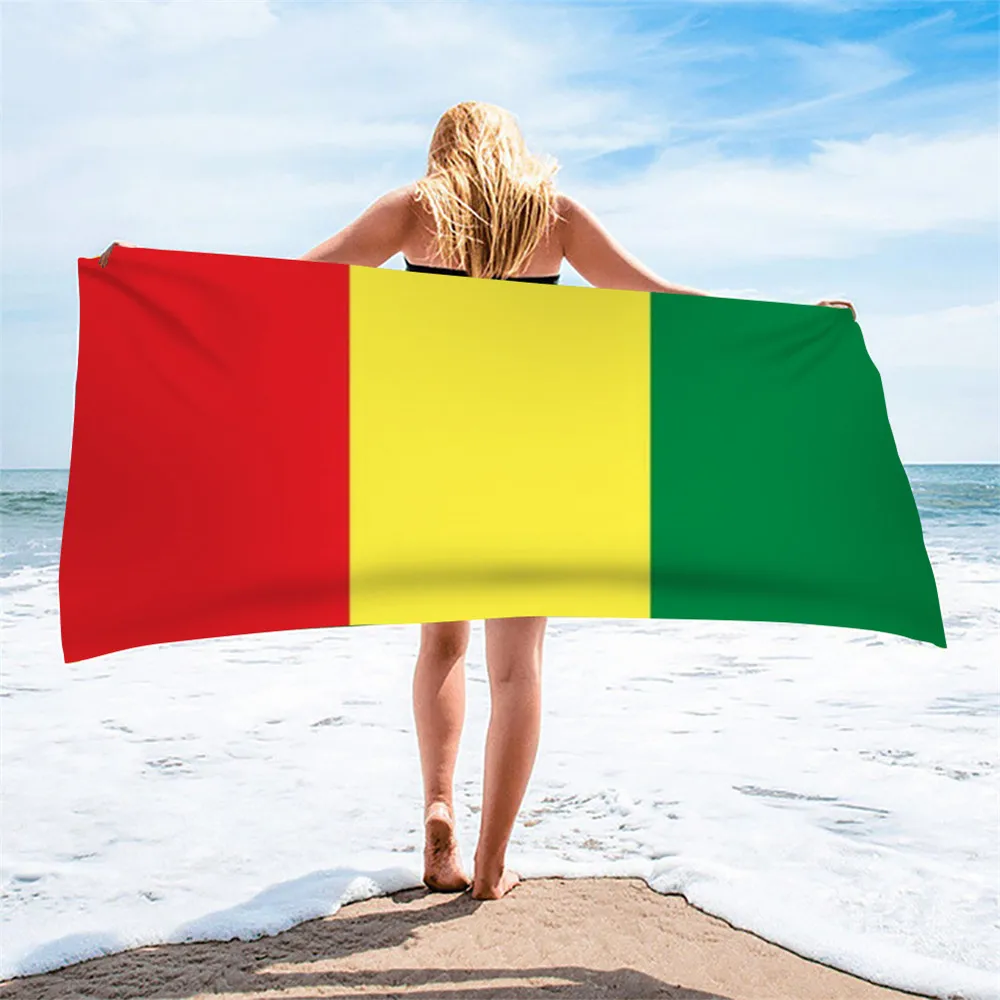 

New Arrival Beach Towels Reggae Color With Music 3D Print Sand Free Swimming Quick Dry Bath Towels