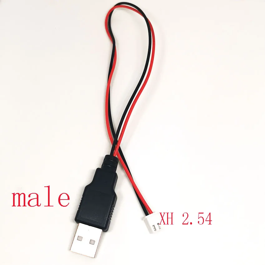 USB male and female head to XH2.54-2P terminal wire, 2-core power cable, USB socket to PH2.0 terminal adapter cable