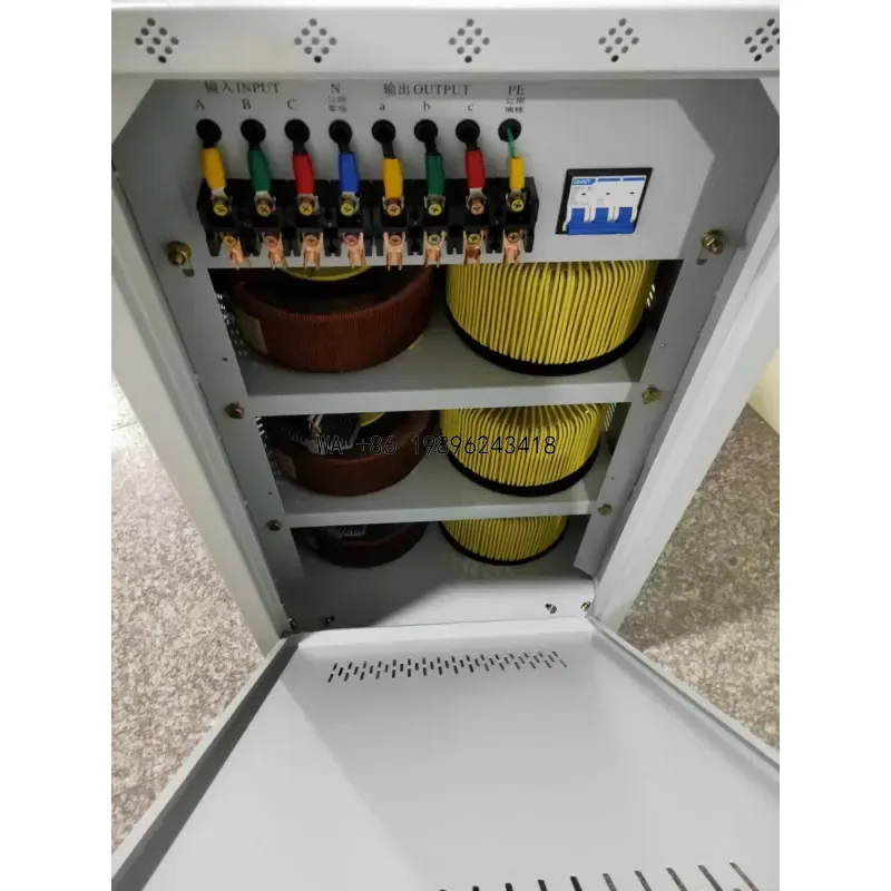 Wmwmnu for 30KVA 50KVA 80KVA 100KVA 120KVA Three Phase 220V 380V 400V 415V 440V Servo Motor Automatic Voltage Regulator