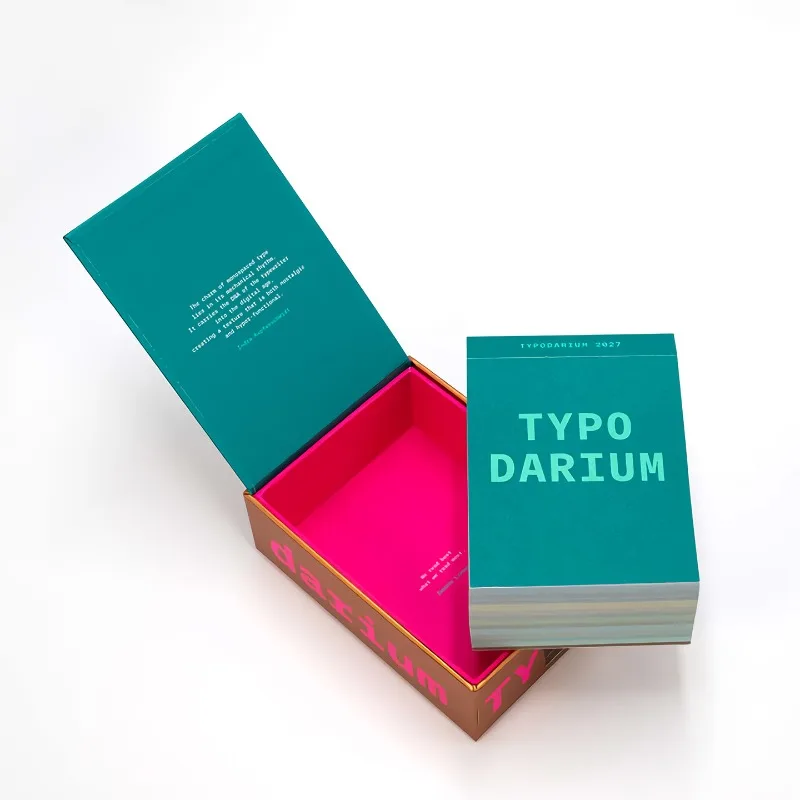 Typodarium  2027 Calendar Creative Daily Typography Art Calendar Creative Typography Art Desktop Decor 365-day Calendar