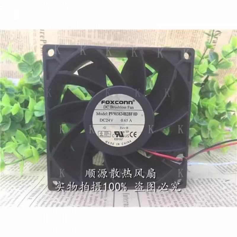 

C for FOXCONN PV903824H2BF 0D 9038 DC24V 0.65A 9CM 3-Wire Inverter Cooling Fan