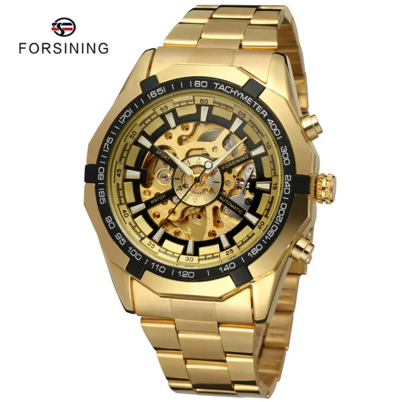 Free Shipping OUTLETSNew forsining European and American Men's Fashion Casual Automatic Mechanical Watch