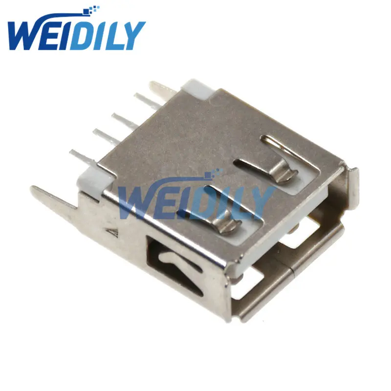 10PCS USB Socket Looper USB-A Type Connector Female 13.7MM New