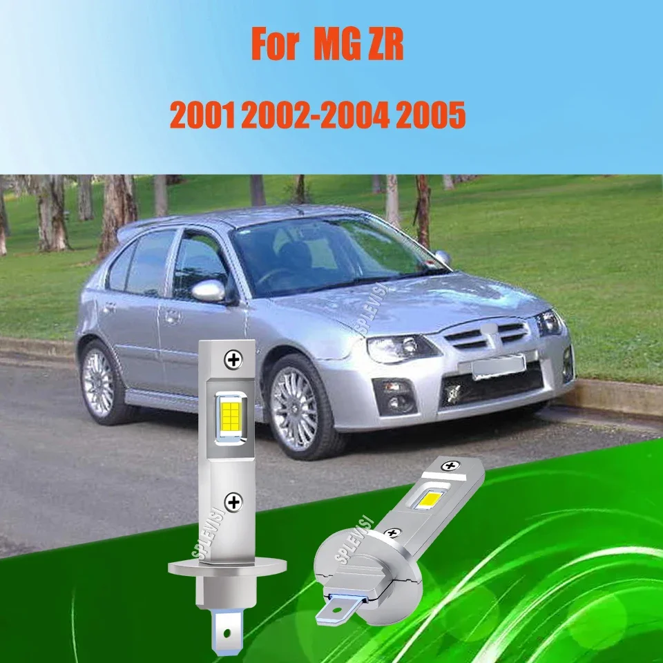 

H1 LED Headlight High Bulbs 1:1 Mini Size No Adapter Needed 3 time brighter than halogen For MG ZR 2001 2002 2003 2004 2005
