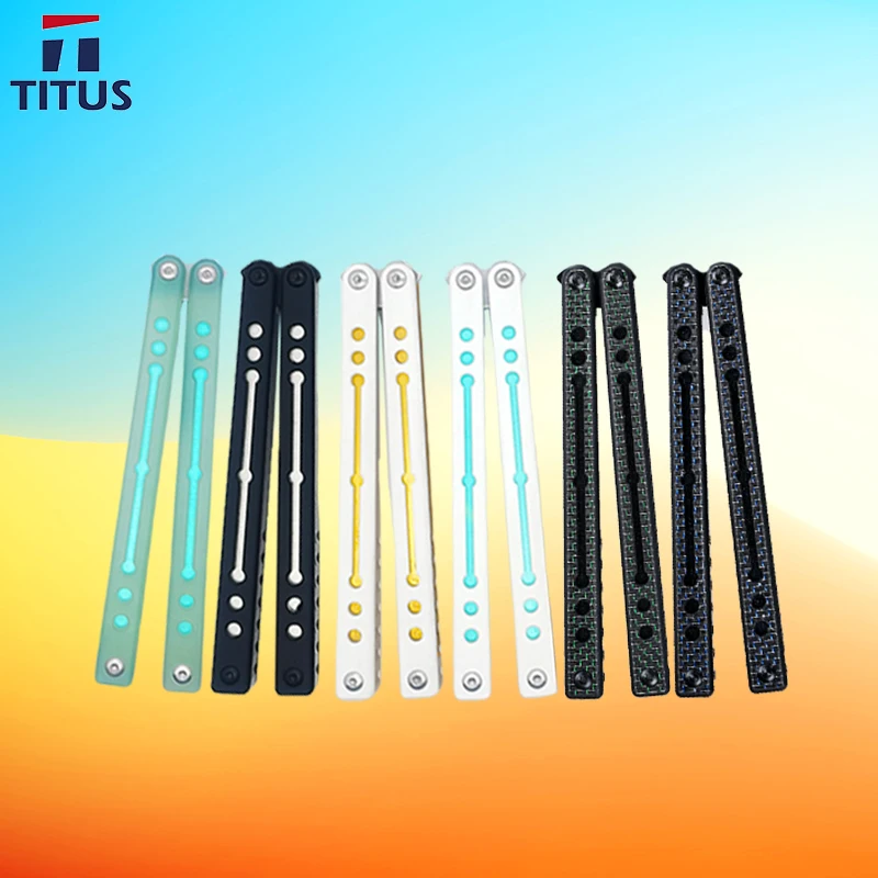 TITUS Nautilus 7 Series قناة ضبط دقيقة 7075 ألومنيوم + G10/ألياف الكربون مقبض المدرب جلبة نظام الجيب EDC أداة متعددة