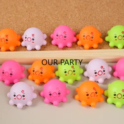 12Pc Cute Mini Octopus Pull Back Car Toys Treat Bag for Kids Birthday Party Favors Baby Shower Guest Giveaway Gift Pinata Filler
