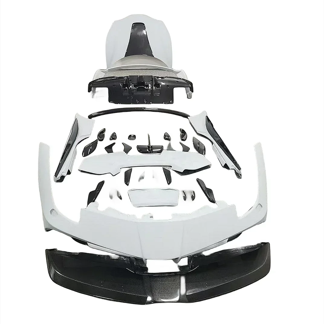 For Ferrari 488 upgraded MISH style body kit 488GTB carbon fiber material for front and rear bumper spoiler covers