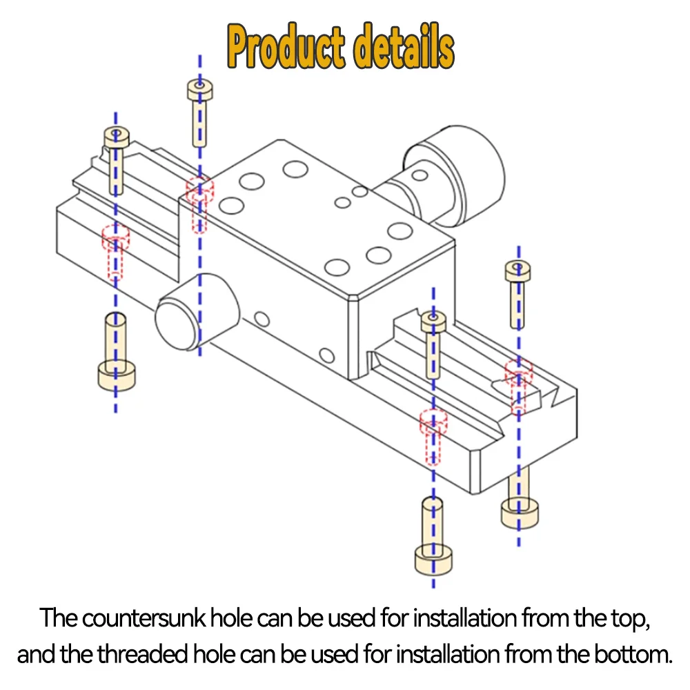 Precision  XZAxis Long-range Dovetail Trimming Slide Dovetail Slide Table Sliding stage Manual Displacement Platform