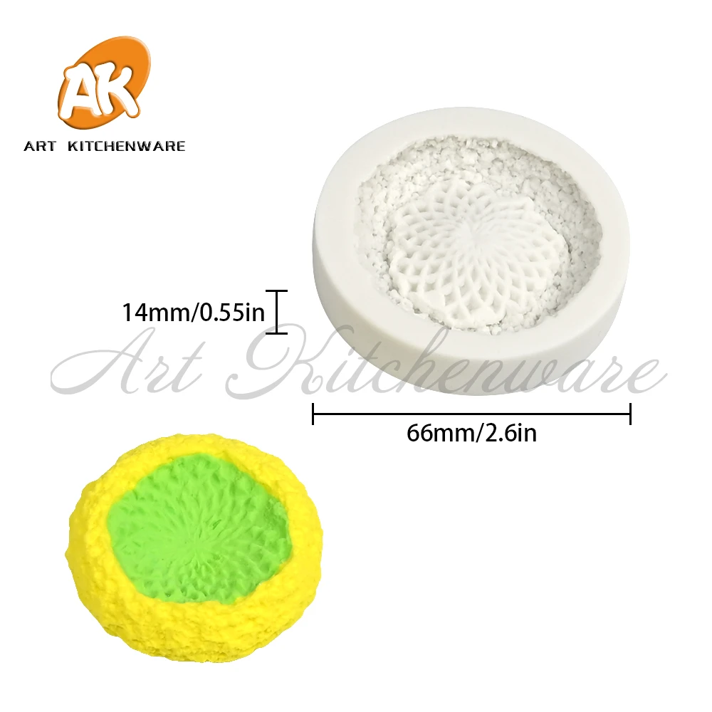 Sunflower Stamen Pistil Silicone Mould Sugarcraft Fondant Chocolate Mold Cake Decorating Tools Resin Clay Molds Kitchen Bakeware