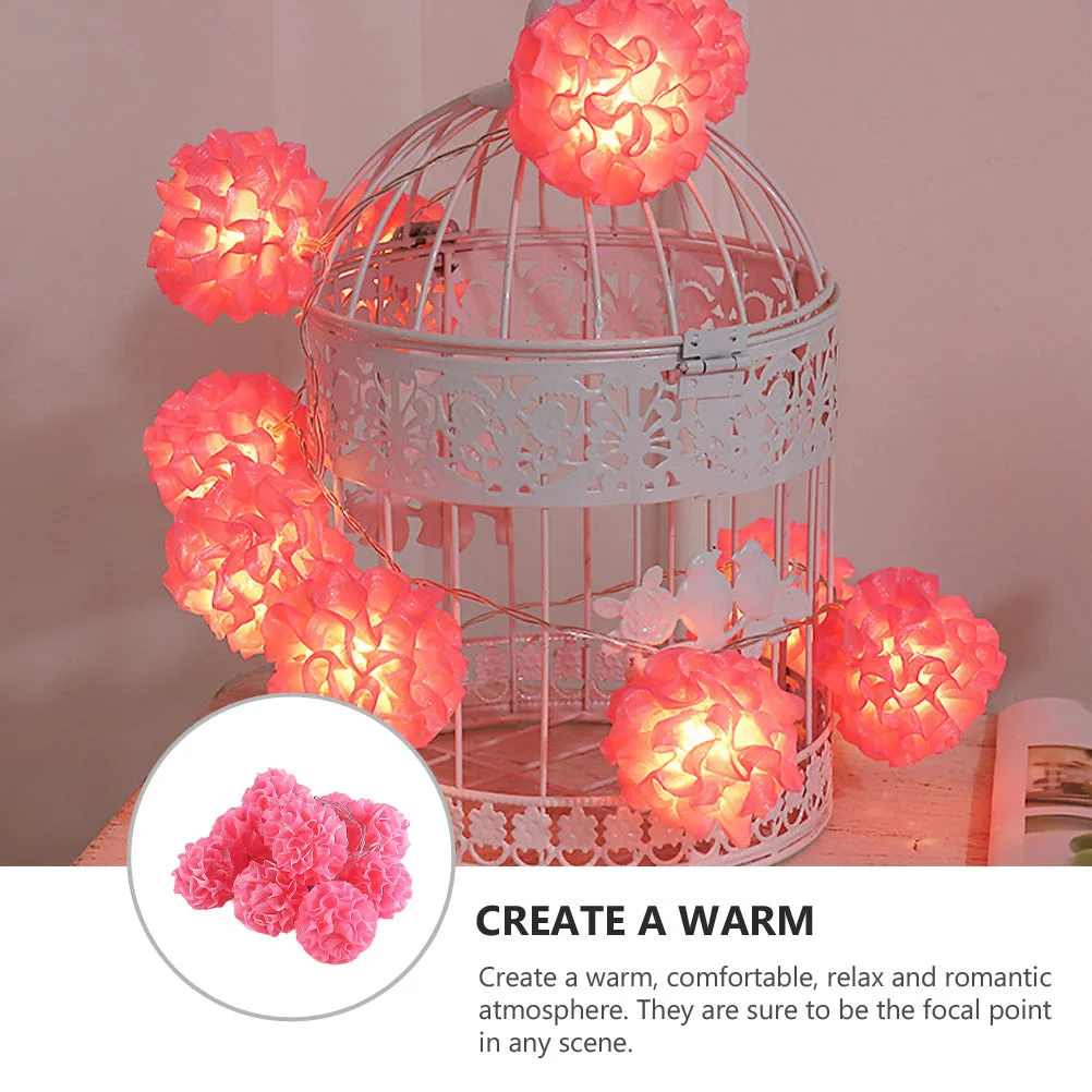 

1Pcs LED Light String Flower Styled Rosy Glow Flexible Decor Lamp Ideal for Romantic Ambience Wedding Holiday Decoration Fairy