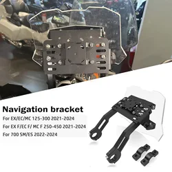 For EX F/EC F/MC F 125-300 250-450 700SM/ES 2021-2024 Multifunctional Monitor Base Mobile Phone Navigation Holder GPS Stabiliser