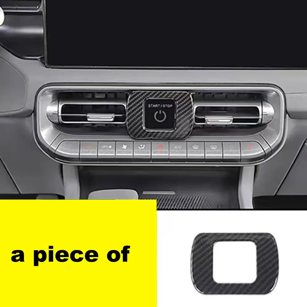 One Touch Start Button Decor Accent Trim Central Console Upgrade Parts for BAIC BJ40 BJ40C 2024-2026 Interior
