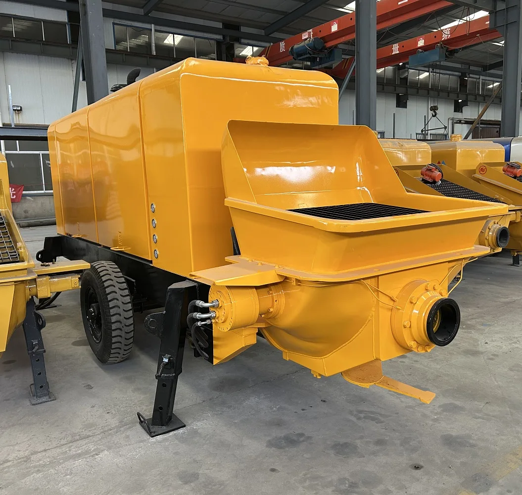 YG Customized Factory Supply 80m3/h Diesel Concrete Pump Machine New Condition Portable Concrete Pump for Civil Engineering Cons