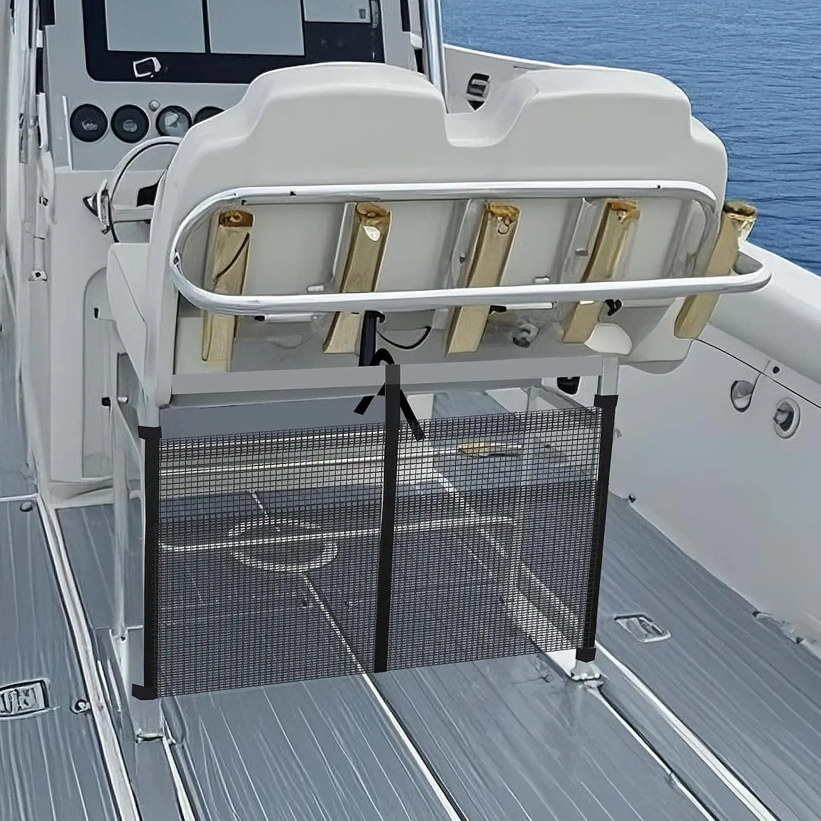 

Сумка для хранения лодок с ремнями, простая в установке портативная складная сетчатая сумка для хранения для путешествий, автофургонов, грузовиков, лодок