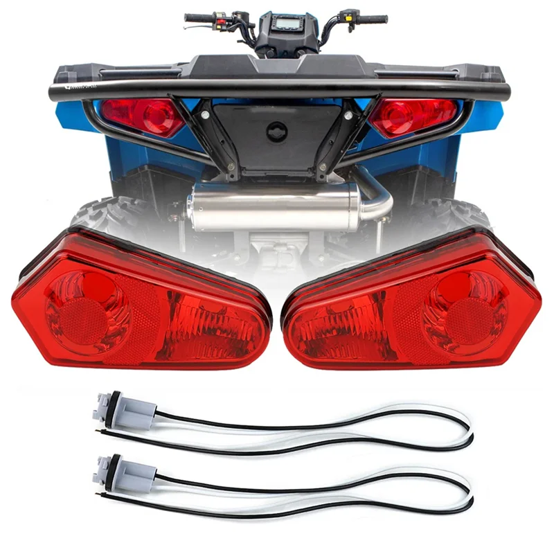 A03Z-2Pcs Tail Light Housing Rear ATV UTV Taillights Stop Lamp Shell For Polaris Sportsman RZR ACE 2005-2022 2411153 2411154