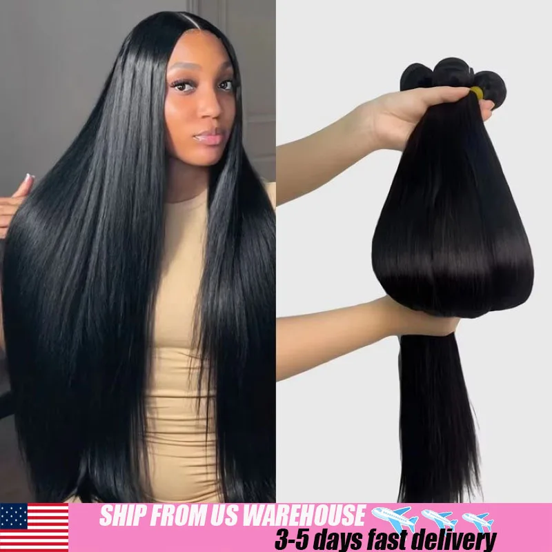 

Пучки человеческих волос полной плотности, черные 1B, прямые пучки человеческих волос, распродажа, распродажа, флэш-распродажа для женщин