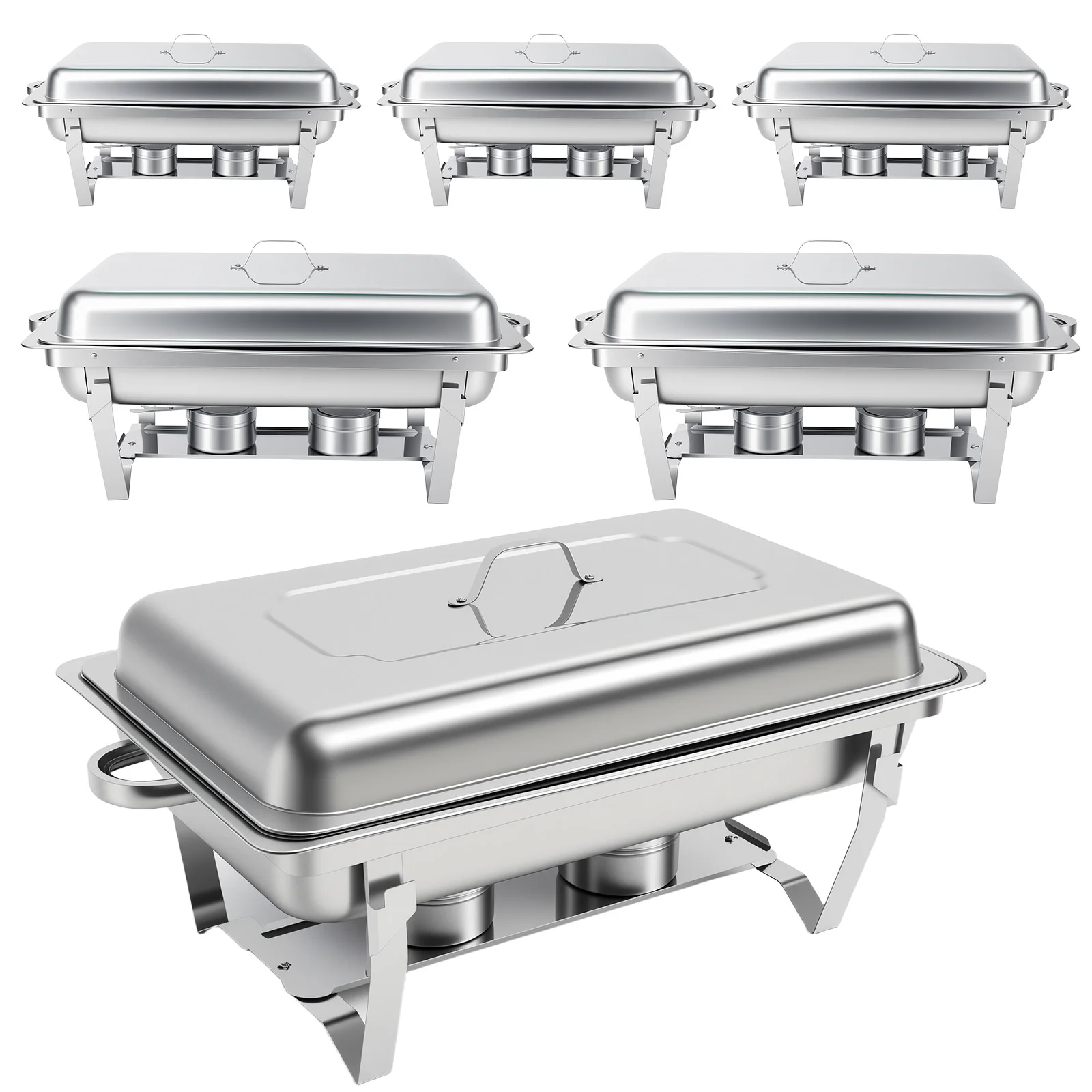 Chafing Dish Buffet Set Stainless Steel 316 Restaurant Catering with Lids Holders Food Warmer Server for Party Banque Weddings