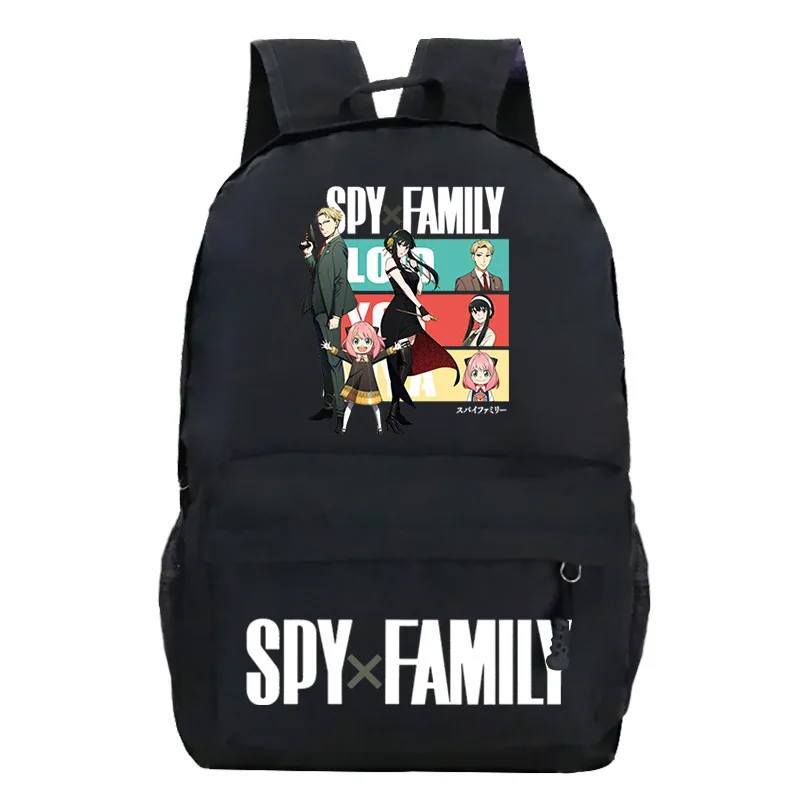 Anime Spy X Family Backpack for Girls Students Rucksack Zipper Bookbag Anya Graphic Schoolbag Kawaii Manga Kids Cartoon Mochila