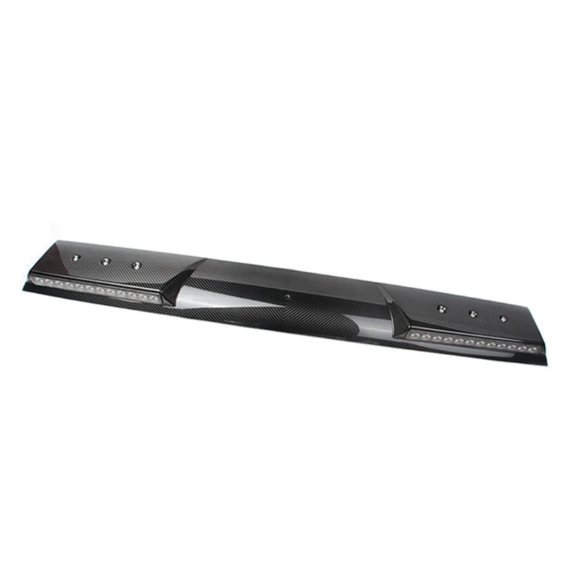 Para benz w463 w464 g350 g400 g500 g63 g65 fibra de carbono seca real 19-2022 spoiler dianteiro da asa do telhado com 2 acessórios da lâmpada led