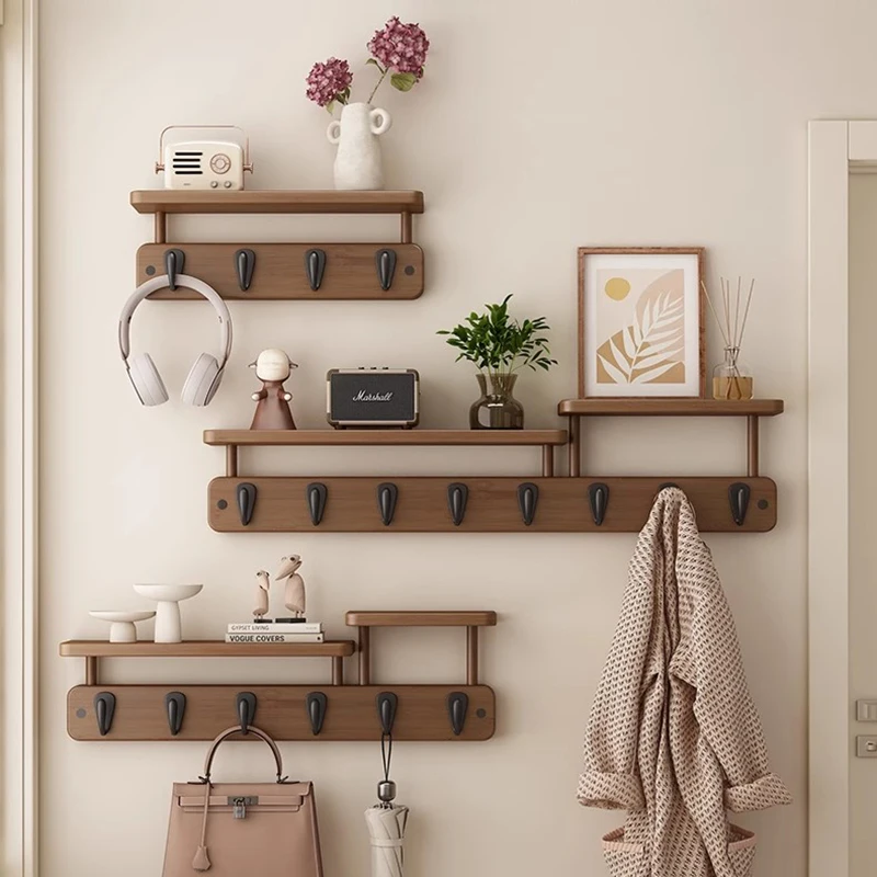 

Wooden Wardrobes Coat Racks Indoor Open Modern Minimalist Plant Shelves Coat Racks Garment Living Room Perchero Salon Furniture